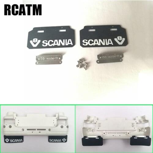 1 Pair Silica Gel Front Mudguard for Tamiya 1/14 RC Truck Tractor Trailer 56318 Scania 5632