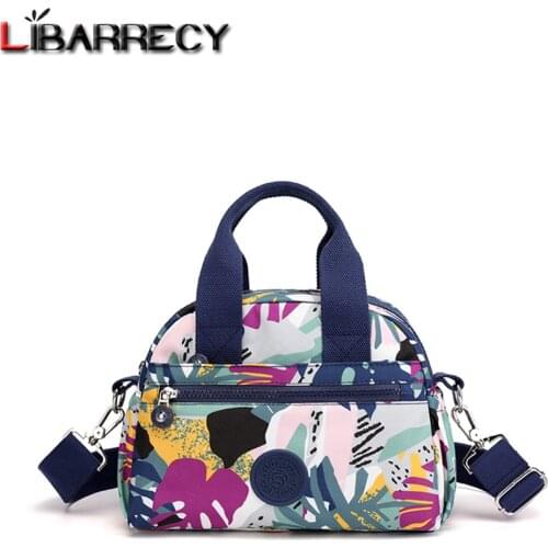 2021 Multifunctional Fashion Design Ladies Handbag Floral Pattern Women Shoulder Bags High Quality Nylon Womens Messenger Bag