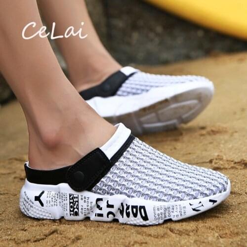 2020 Chuky Summer Shoes for Men Lightweight Beach Mens Footwear Air Mesh Casual Sneakers Large Sizes Male Shoe Non-slip A-032