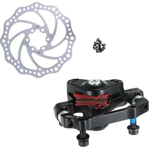 Mechanical Disc Brake Set with 160 Disc Brake Pads Bike Disc Brake Aluminum Alloy New Bicycle Mountain Bike Road Bike Folding