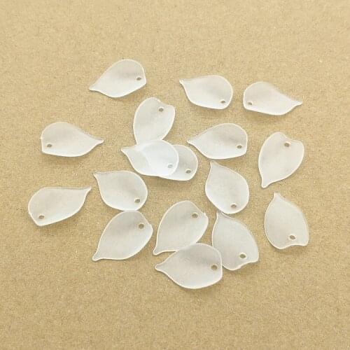 New Arrival! 1600pcs Clear Leaf Frosted Beads For Handmade Jewelry Necklace/Earrings DIY Parts,Jewelry Findings&Components