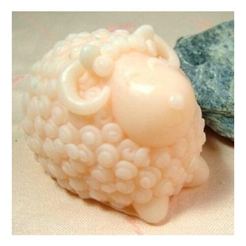 New lovely sheep silica gel soap handmade soap mould essential oil soap mold Sugarcraft FM214