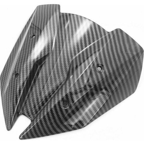 Carbon Fiber Pattern Upper Front Windshield Screen Fairing for Kawasaki Z250 2013-2017