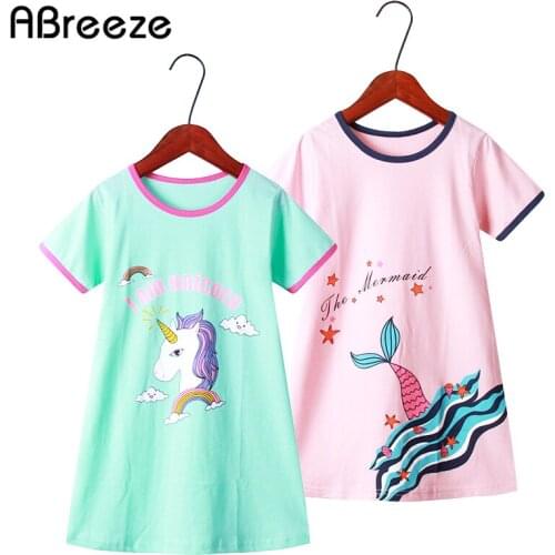 Mother and daughter Matching Clothing 2-11T Unicorn Dress Mom Girls Family Clothes Outfits 2020 Summer Family Matching Outfits