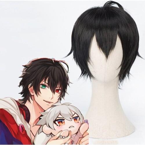 Anime HypnosisMic Division Rap Battle Cosplay Wig ICHIRO YAMADA Cosplay Wig Men Black Cosplay Synthetic wig Cosplay Accessories