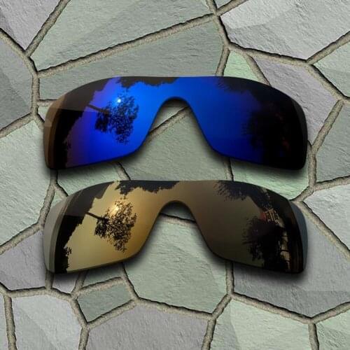 Violet Blue&Bronze Copper Sunglasses Polarized Replacement Lenses for Oakley Batwolf