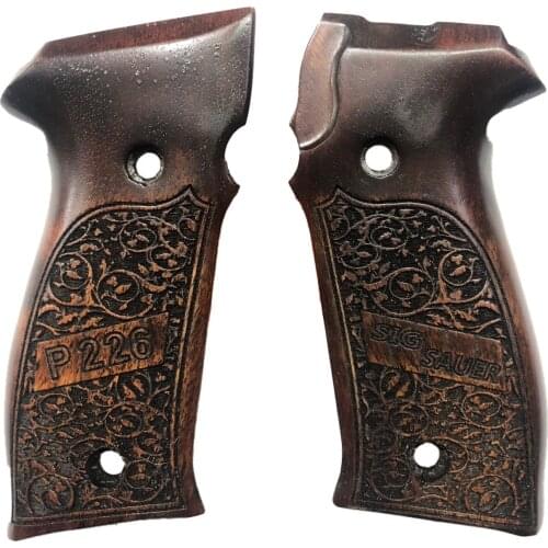 Sig Sauer P226 Special Series Laser Cutting Sig Sauer P226 Written Dark Wooden Grip Mod10