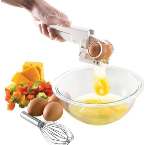 Egg Whisk Handheld Easily Use ABS Stainless Steel Durable Lightweight Creative Egg Shell Cracker Kitchen Tools