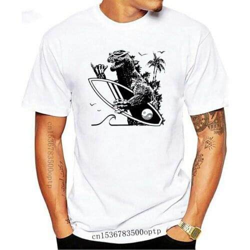 Vintage Surfing T Shirt Green Dinosaur Surfer Tee Shirts Animal Surf Gift for a Japan 70s 80s 90s Vintage Surfboard