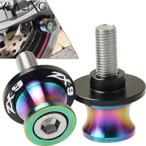 Swingarm Stand Screws CNC Motorcycle Swing Arm Spools Sliders bobbins FOR Kawasaki ZX9 ZX-9 1994 1995 1996 1997 1998 1999 2000