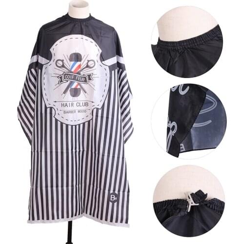 Waterproof Haircut Cape Cloth Cutting Hair Pattern Salon Barber Cape Hairdressing Hairdresser Apron Wrap Gown Tools Barber Apron