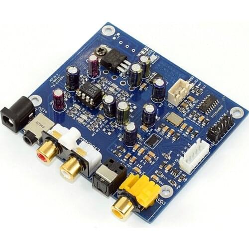 YJ-ES9038 Q2M I2S DSD Fiber Coaxial Input Decoder Board DAC