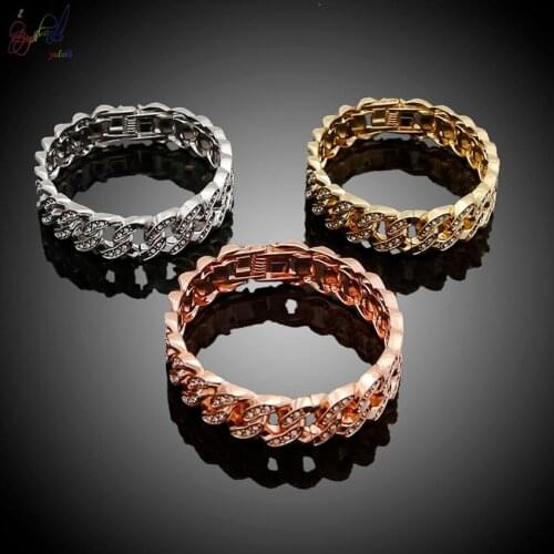 Yulaili Classic Popular High Quality Three Tones Zinc Alloy Ladies 3 Bangles Crystal Bracelet Accessories Free Shipping