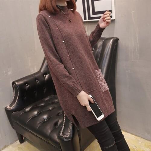 Autumn Winter Clothing For Women Half Turtleneck Sweater Oversized Loose Korean Long Sleeve Pullovers Female Knitted Jumper 3XL