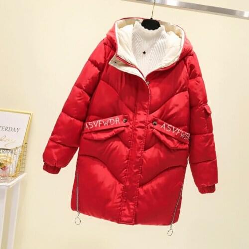 Winter Jacket And Coat Women 2019 Fashion Slim Hooded Ladies Cotton Padded Jacket Think Warm Female Parka Plus Size 3XL W1192