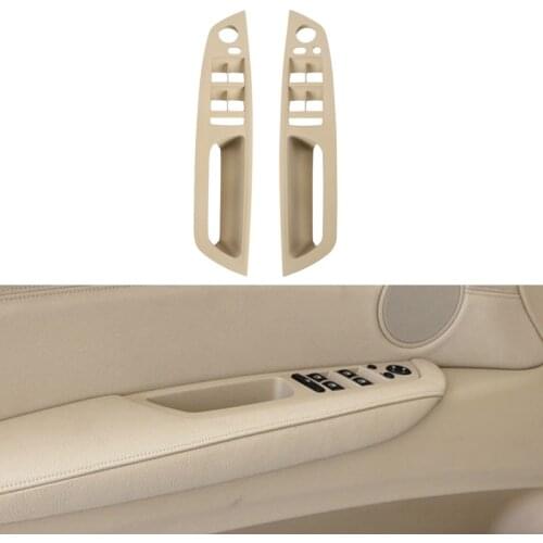 1pcs Car Left/Right Main Drivers Seat Interior Door Armrest Handle Inner Panel Pull Trim Cover for BMW X5 E70 X6 E71 2007-2014