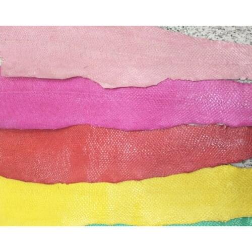 1pcs Colorful Genuine Salmon Fish Leather Piece Multi Color DIY Bag Belt Shoes Accessories 45*10cm