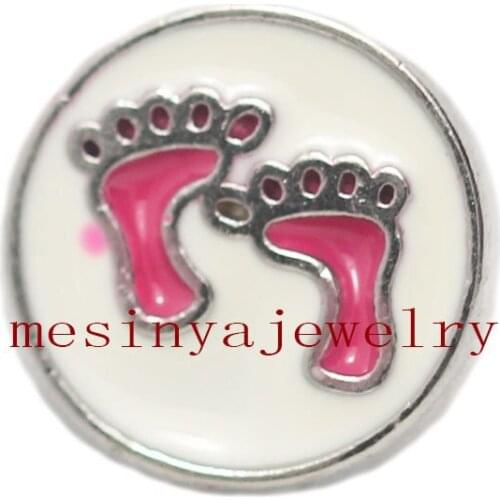 10pcs red baby feet floating charms for glass locket Min amount $15 per order mixed items,FC-045