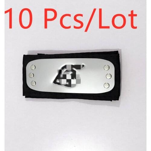 10 Pcs/Lot Kakashi Headband Cosplay Hunter x Hunter Costumes Accessories Props Anime Toys Ninja Headbands Gift Fans