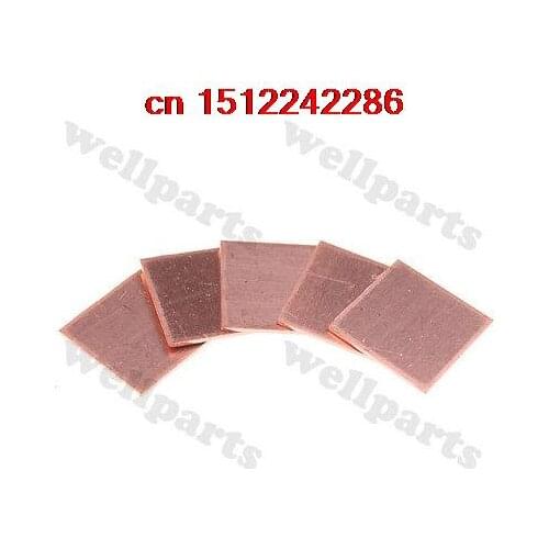 100pcs Laptop GPU CPU Heatsink Copper Shim 15mmx15mmx0.8mm