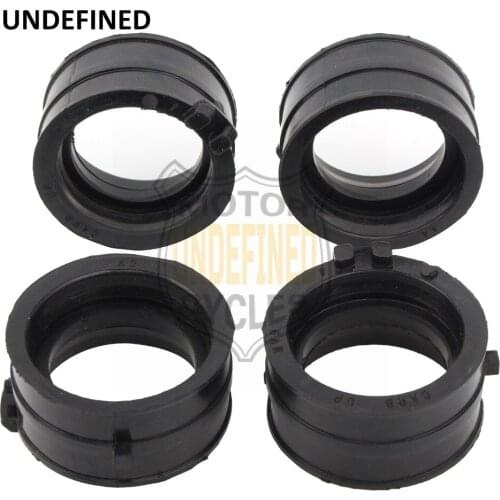 4 Pcs Carburetor Interface Intake Manifold Flange Boot Set for Honda CBR600F2 1991-1994 CBR600F3 1995-1996 CBR600SJR 1996 Moto