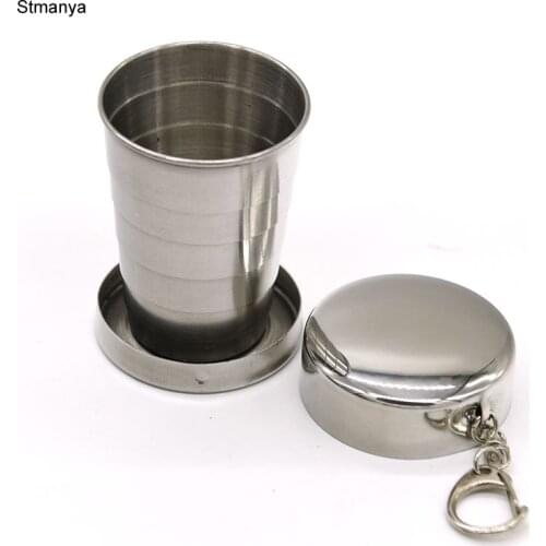 Fashion New Men Key Chain Car Metal Keychain Bag Charm Accessories key Ring Telescopic The volume of this cups 75 ml K1288