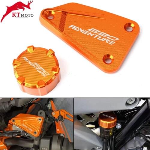 For KTM 890 ADV 890 Adventure R 2021 Motorcycle Accessories Front & Rear brake Fluid Cylinder Master Reservoir Cover Cap