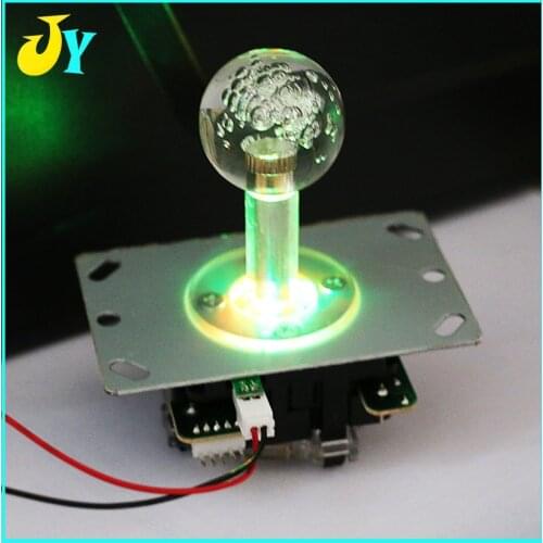 Arcadae 5V LED joystick Colorful lights Illuminated joystick SANWA type 5 pin joystick For Arcade game fishing machine