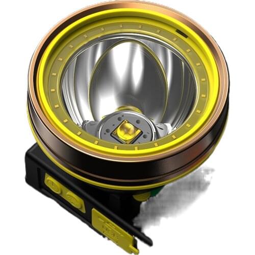 The head-mounted headlight glare bright led rechargeable flashlight lamp lighting night fishing long-range sensor