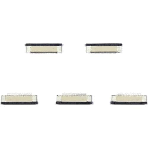 24 Pin 0.5mm 1mm Pitch FFC/FPC Flexible Flat Cable ZIF Connector Bottom Contact