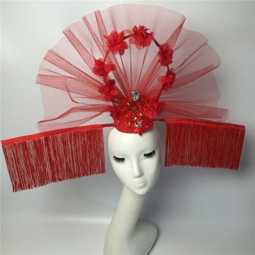 Wedding Party Performance Stage Flower Headwear Model Catwalk Dress Accessories Movie Acting Photo Props Headdress