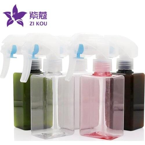 Hot-selling5pcs free shipping 150ml square shape cleaning hand sprayer plastic mouse mini trigger for personal care spray bottle