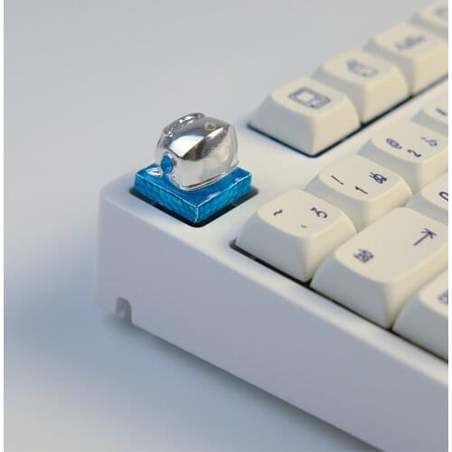 For Leviathan Personality Metal Keycaps Customization 3D Stereo Silver Key Cap Compatible Cherry Switch MX Mechanical Keyboard