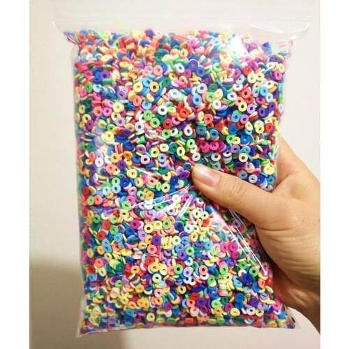 1KG Cute Mix Cylinder shaped Polymer Clay For Filler For Slime DIY Supplies Candy Fake Cake Dessert Mud Particles Sprinkles