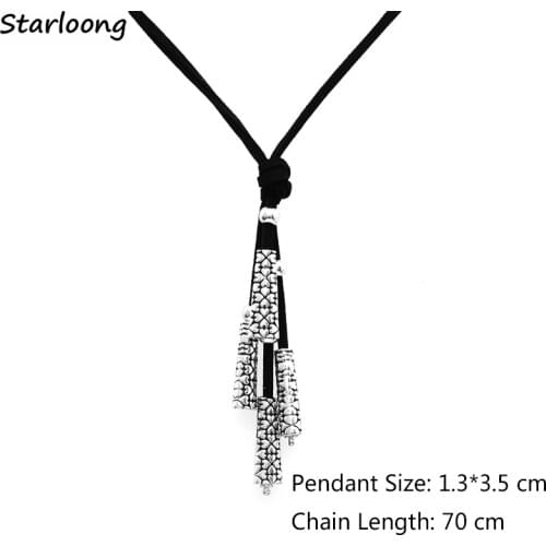 New latest Vintage Jewelry alloy Campanula pendant genuine leather chain necklace women and men jewelry gift