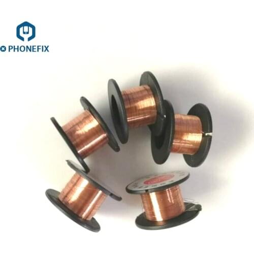 PHONEFIX 0.1MM Pure Copper Wire BGA Desoldering Wire Absorption Wire for Phone Motherboard PCB Fingerprint Soldering Repair