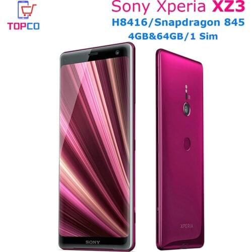 Sony Xperia XZ3 H8416 New Android Mobile phone 4G LTE 6.0" Octa core 4G RAM 64GB ROM 19MP&13MP NFC Fingerprint