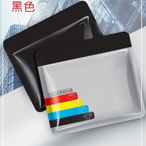 18x*15.5cm Black colour Self sealing plastic bag/Underpants packing bag 100pcs/lot