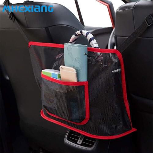 Car Net Pocket Handbag Holder Car Seat Storage Between Seat Storage Pet Net Barrier Dog Net Barrier Auto Interior Accessories