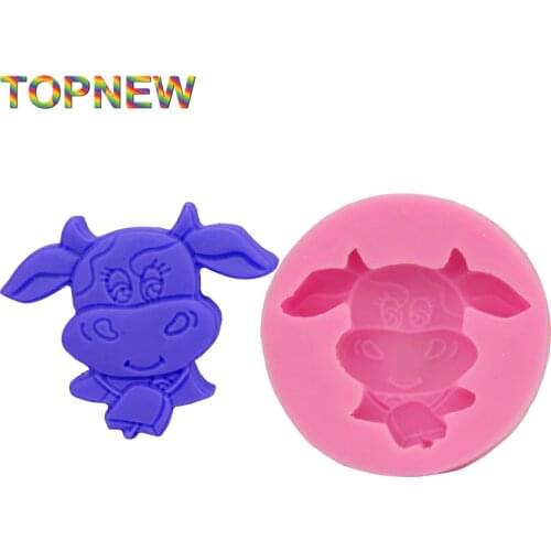Zodiac Cow Design Shape Silicone Mold DIY Cake Baking Tools Fondant Chocolate Candy Jelly Mould 1878