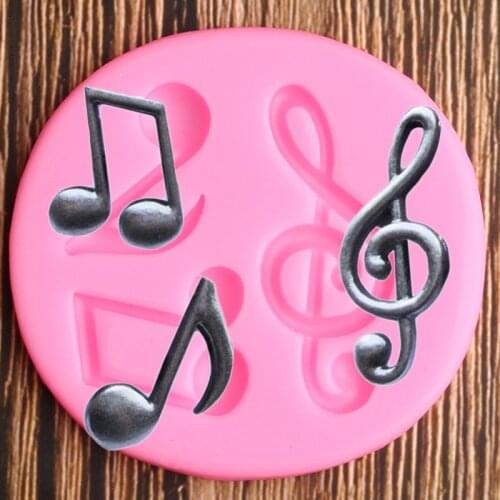 Music Note Silicone Molds Cake Decorating Fondant Molds DIY Party Cupcake Topper Decoration Chocolate Gumpaste Candy Clay Moulds
