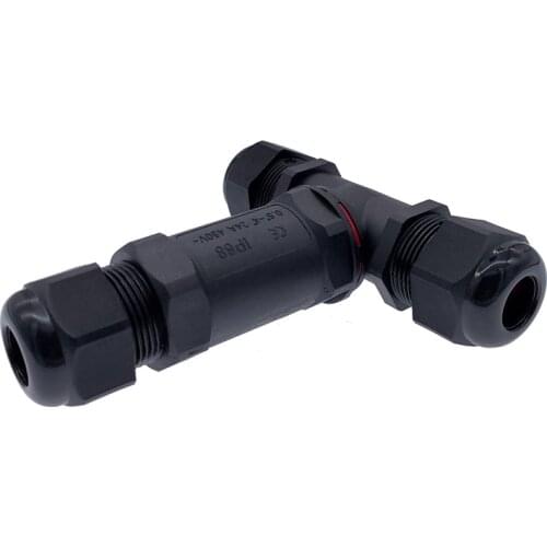 T branch T-type quick tee connectors IP68 waterproof connector 2/3/4/5pin cable wire gland sleeve connector