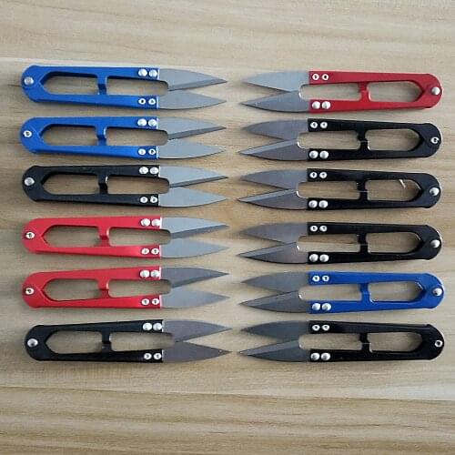 Stainless Steel U Shape Clippers Practical Sewing Scissors Nippers Yarn Embroidery Craft Tailor Scissors Convenient Shears