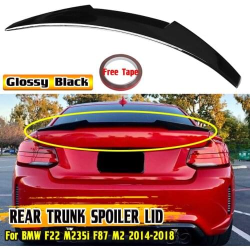 High Quality M235i Car Rear Trunk Boot Lip Spoiler Wing Lip For BMW F22 M235i F87 M2 2014-2018 Rear Roof Lip Spoiler