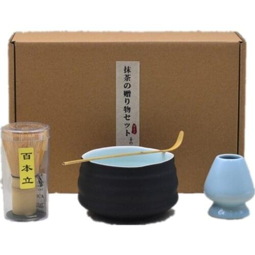 Japan bamboo whisk best quality gift sets matcha green tea bowl box packaging teasets