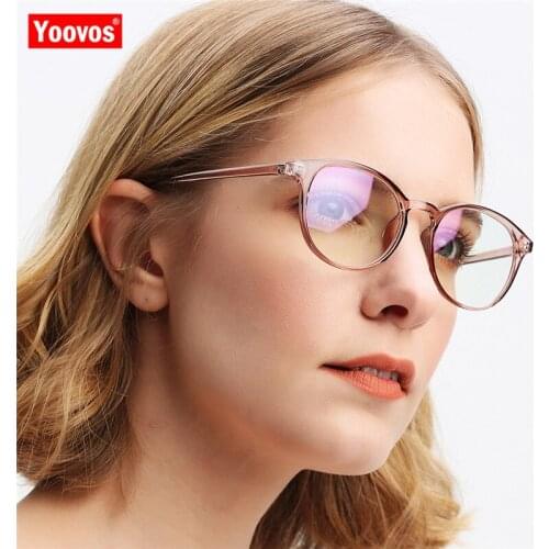 Yoovos 2021 Glasses Frame Women Classic Retro Eyeglasses Frames Brand Designer Eyewear Blue Light Luxury Glasses Oculos De Sol