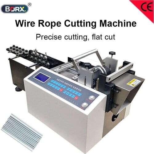 Metal Wire rope flat cutting machine spring steel copper and welding wire cut equipment with straightener for enameled wire
