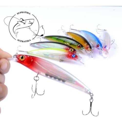 1Pcs 11cm/13.4g 3D Eyes Sea Fishing Minnow Lure Floating Lifelike Laser Crankbait Artificial Hard Baits Wobblers For Fishing