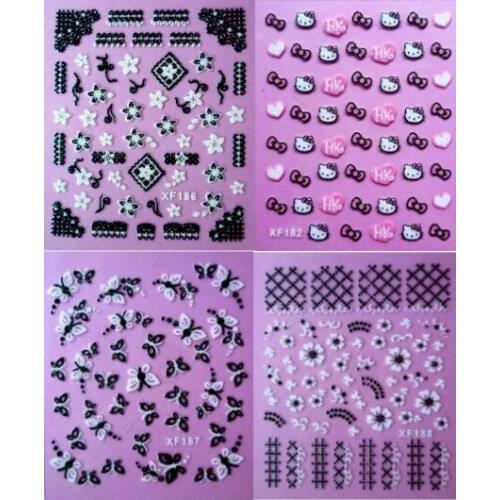 1 pc random decals 3d nail sticker Nail Art Decoration nail art decals nail DIY marterial Dropshipping