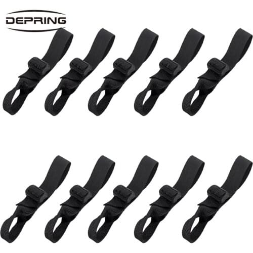 10-Pack Tactical Butt Stock Sling Attachment Mount Webbing Rifle Shotgun Buttstock Strap Loop Adapter for Outdoor Hunting